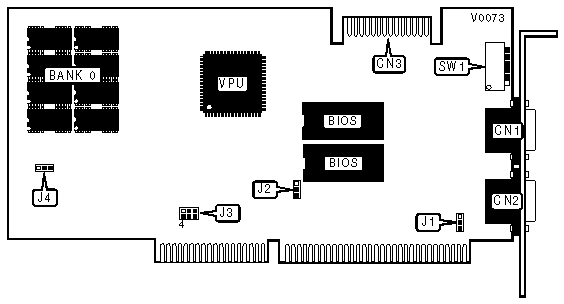 PEAKTRON COMPUTER, INC. [CGA/EGA/Monochrome/VGA/XVGA] PVGA 2/4/8-DRAM (VERSION 1)